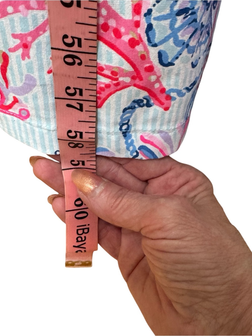 Lilly Pulitzer Montecito Halter Maxi Coastal Nautical Tiered Ruffle - Picture 7 of 8